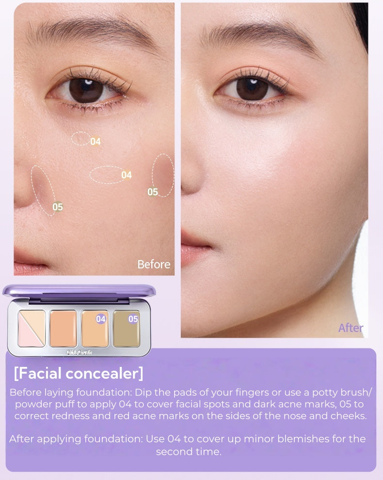 Girls Crush 5-color All-purpose Concealer Cream Palette T4727