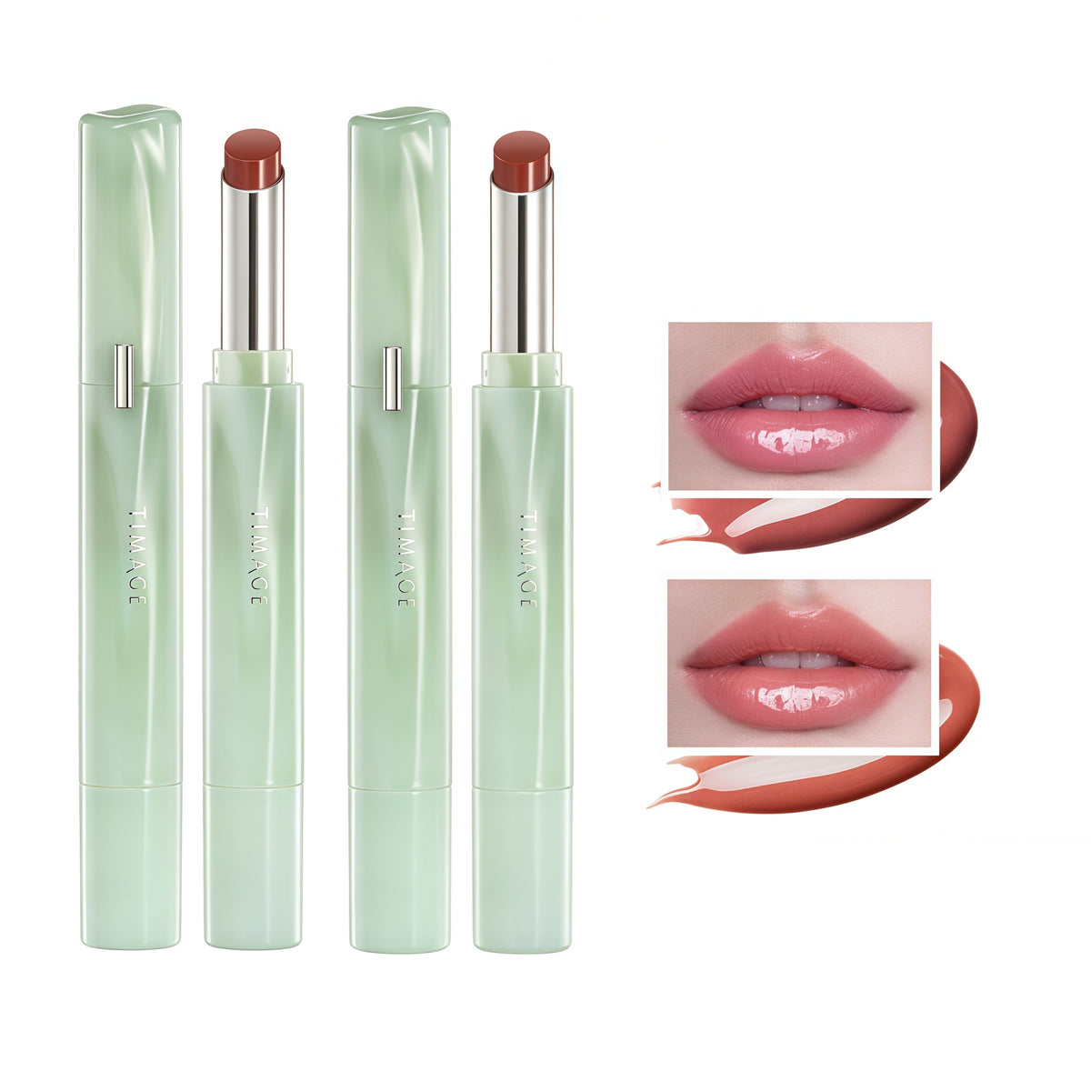 TIMAGE Jade Essence Moist Glossy Mirror Lipstick T6057