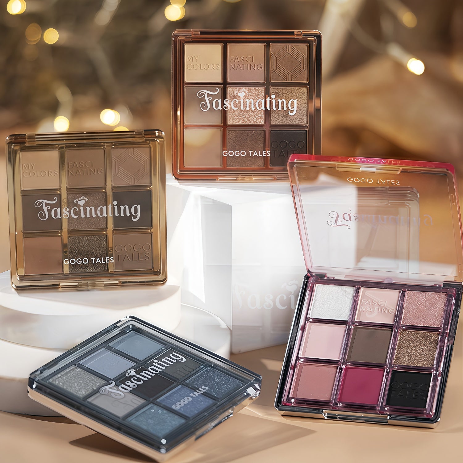 GOGO TALES Romantic Retro 9-color Smokey Eyeshadow Palette T4847