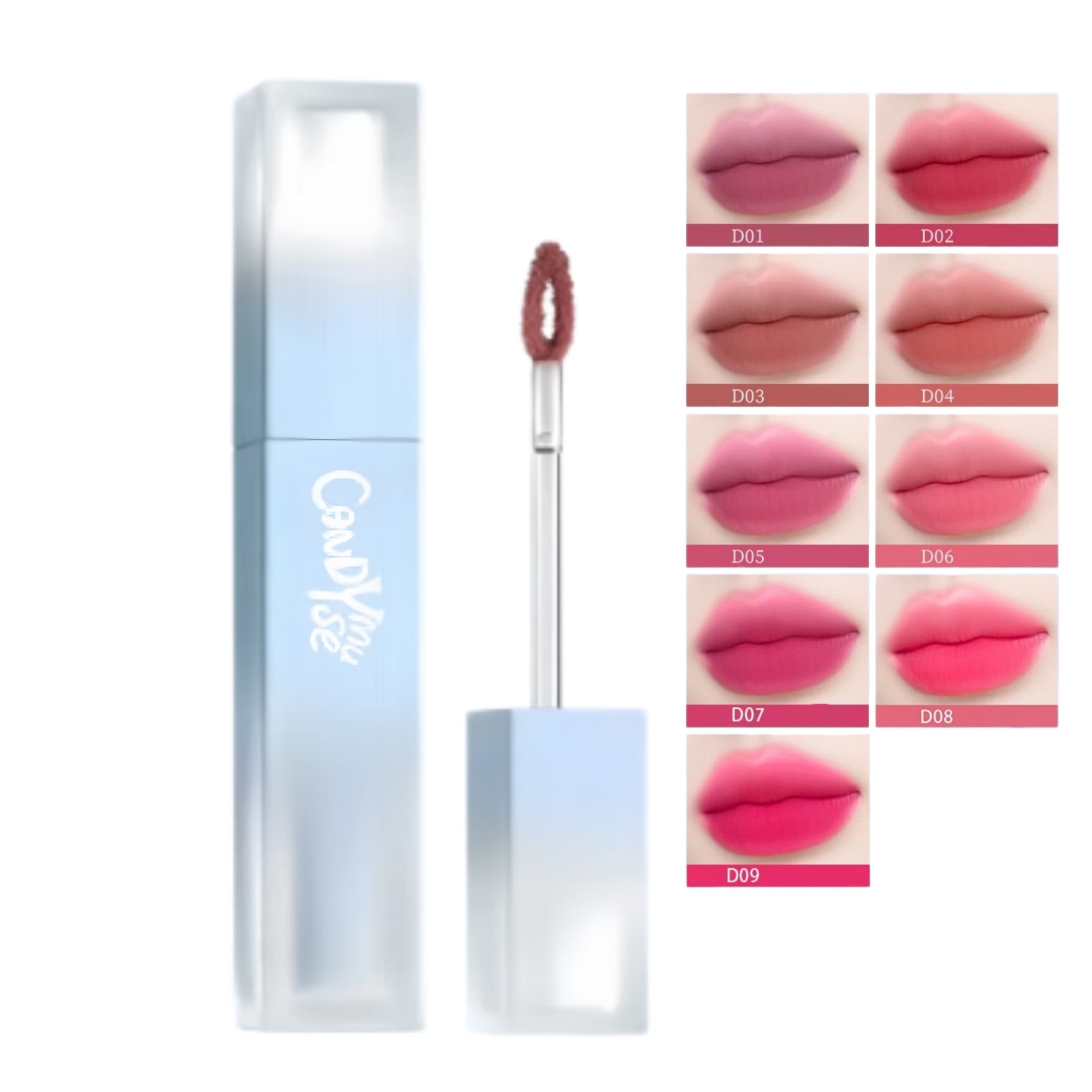 CANDY MUSE Water Bubbles Collection Matte Moist Lip Glaze T5805