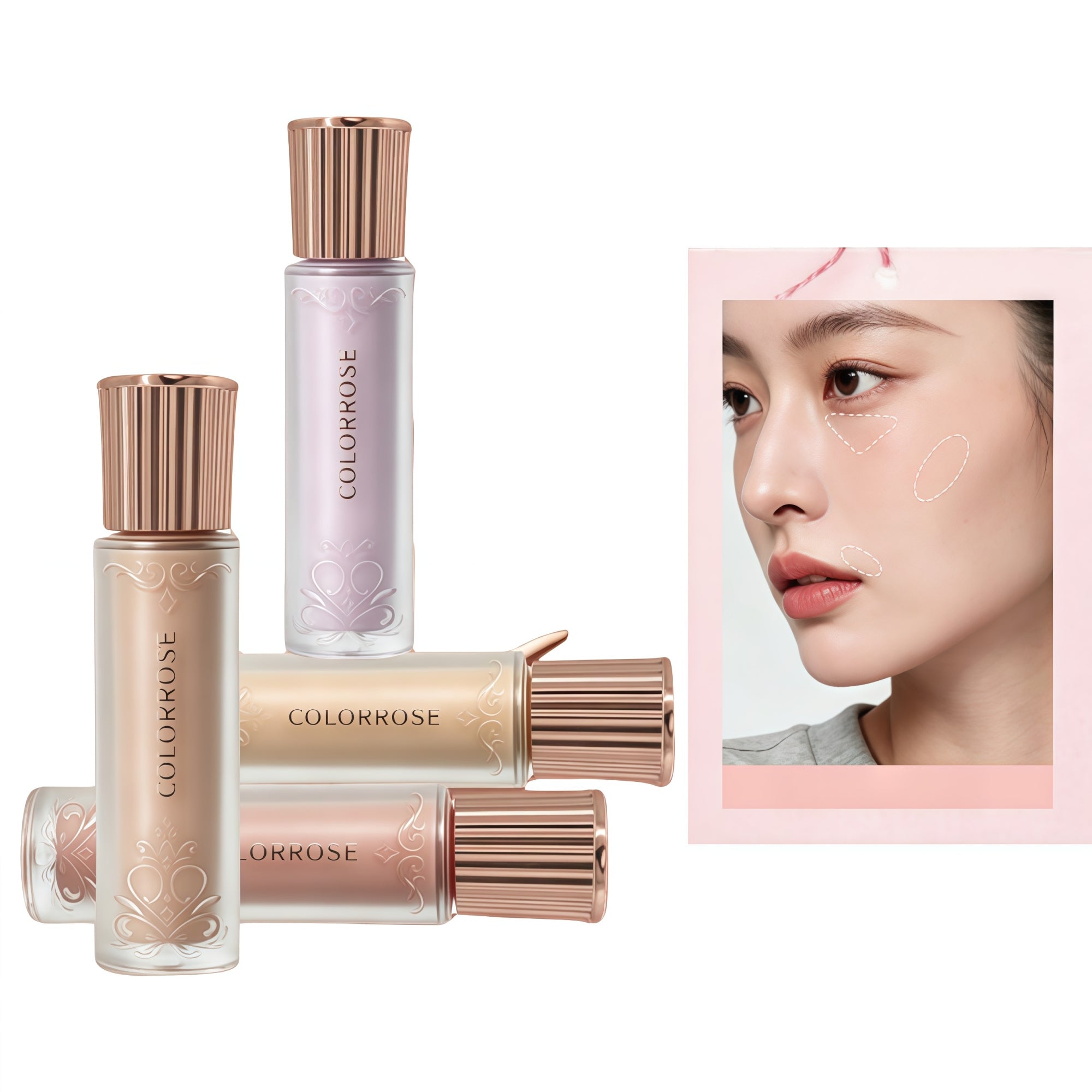COLORROSE Matte Highlighter & Concealer & Contour Liquid T5954