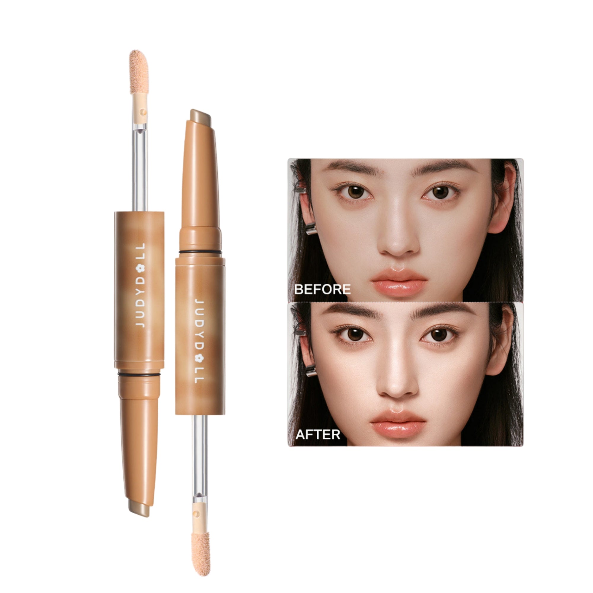 JUDYDOLL Long-wear Double-head Highlight & Contour Pen T5844