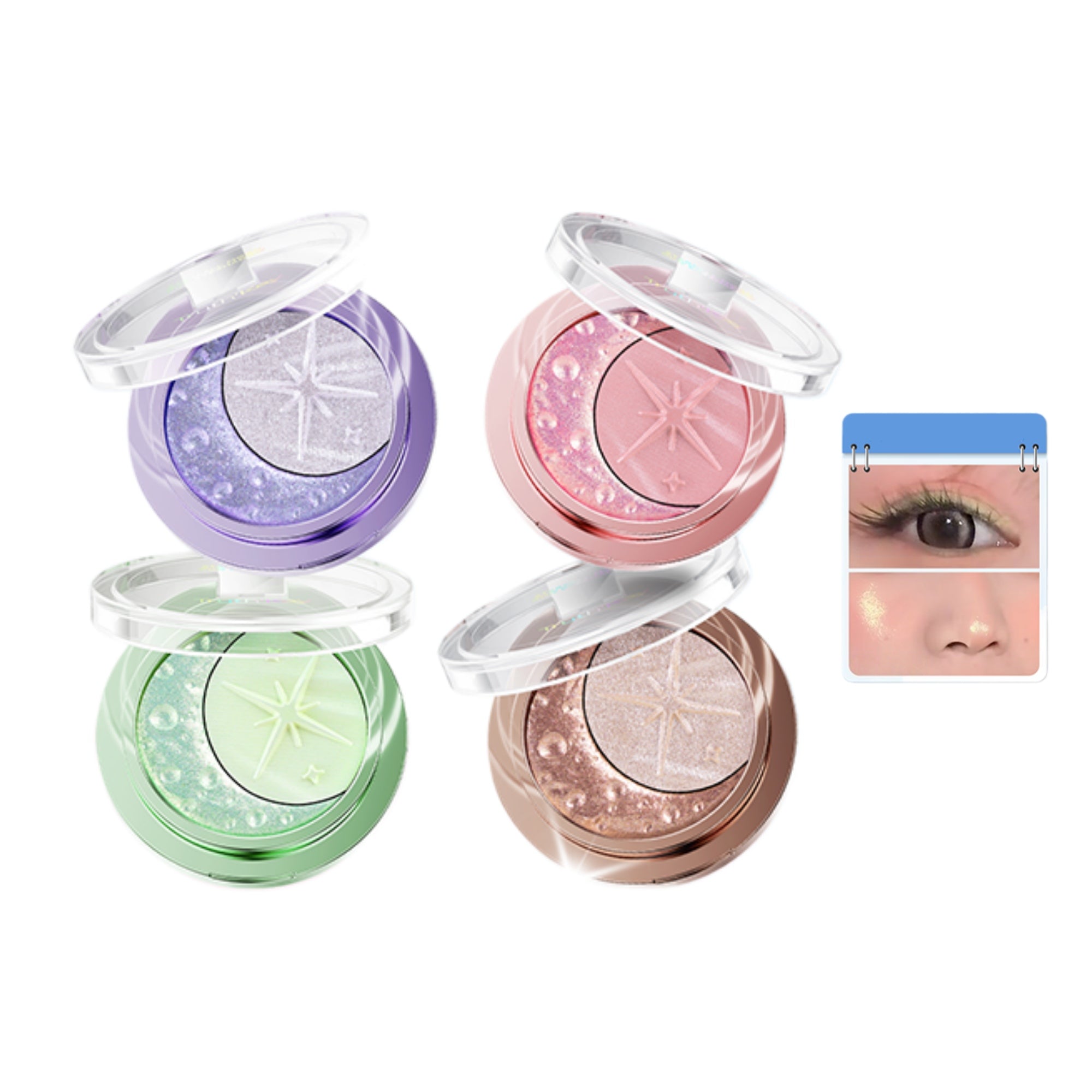 Truth'key Starfall Moon Double-color Eyeshadow Palette T5793