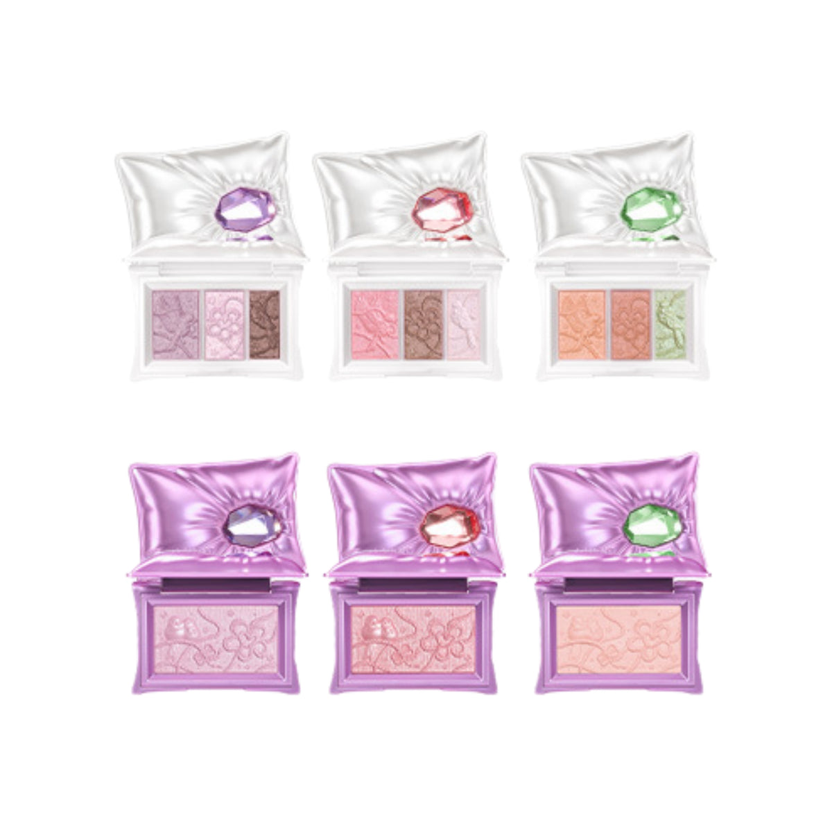 QianYan Pillow Gem Collection Eyeshadow Palette & Highlighter T5980