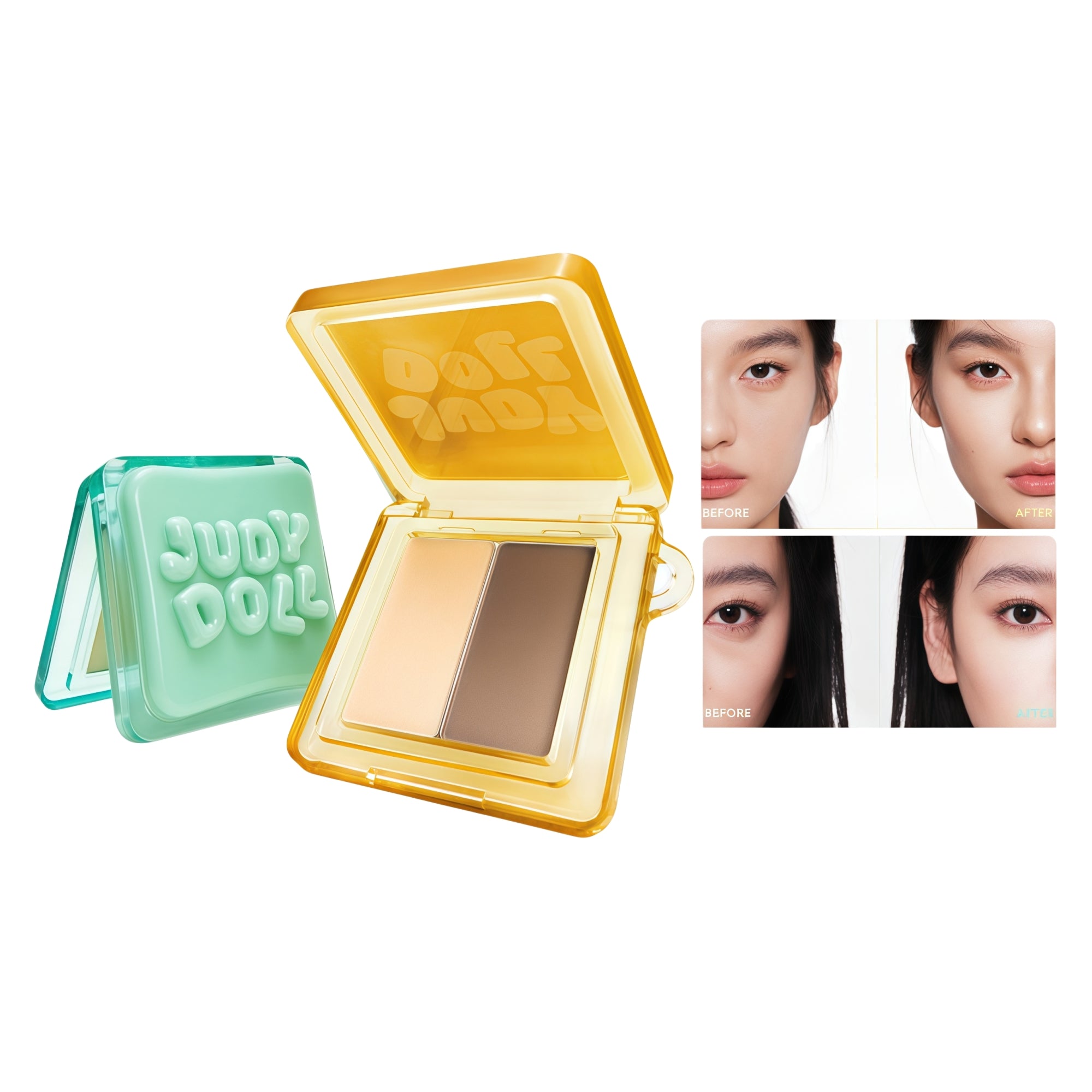 JUDYDOLL Jelly Collection Gummy Highlighter & Contour Makeup Palette T5874