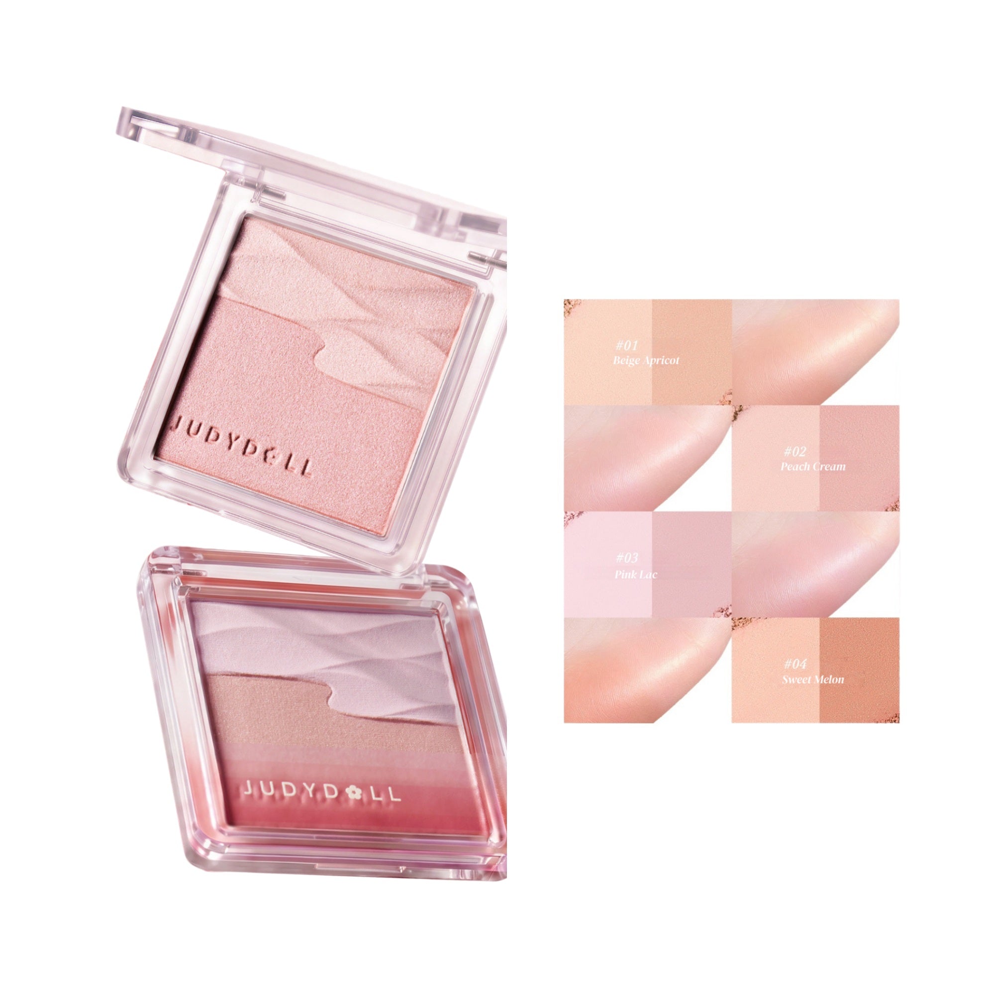 JUDYDOLL Satin Glow Double-color Blush T5845