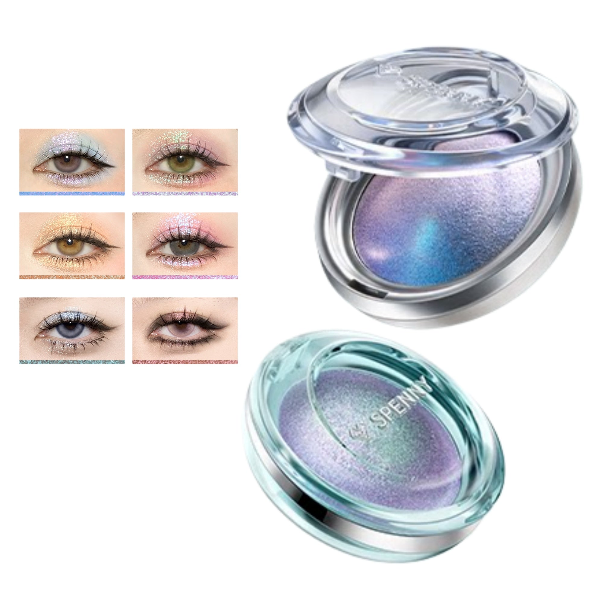 SPENNY Baked Powder Diamond Shimmer Single-color Eyeshadow T5681