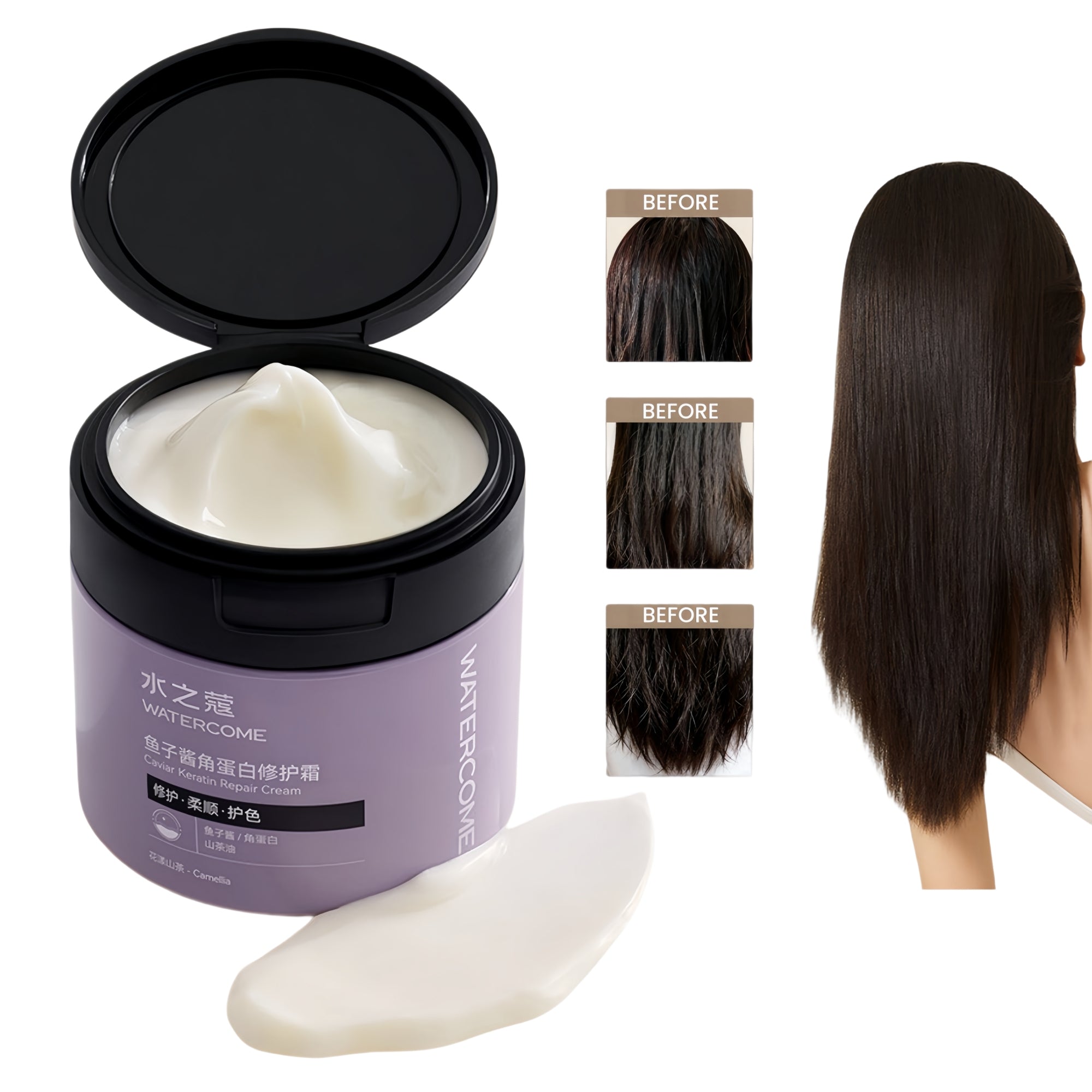 WATERCOME Caviar Keratin Repair Hair Cream T5977