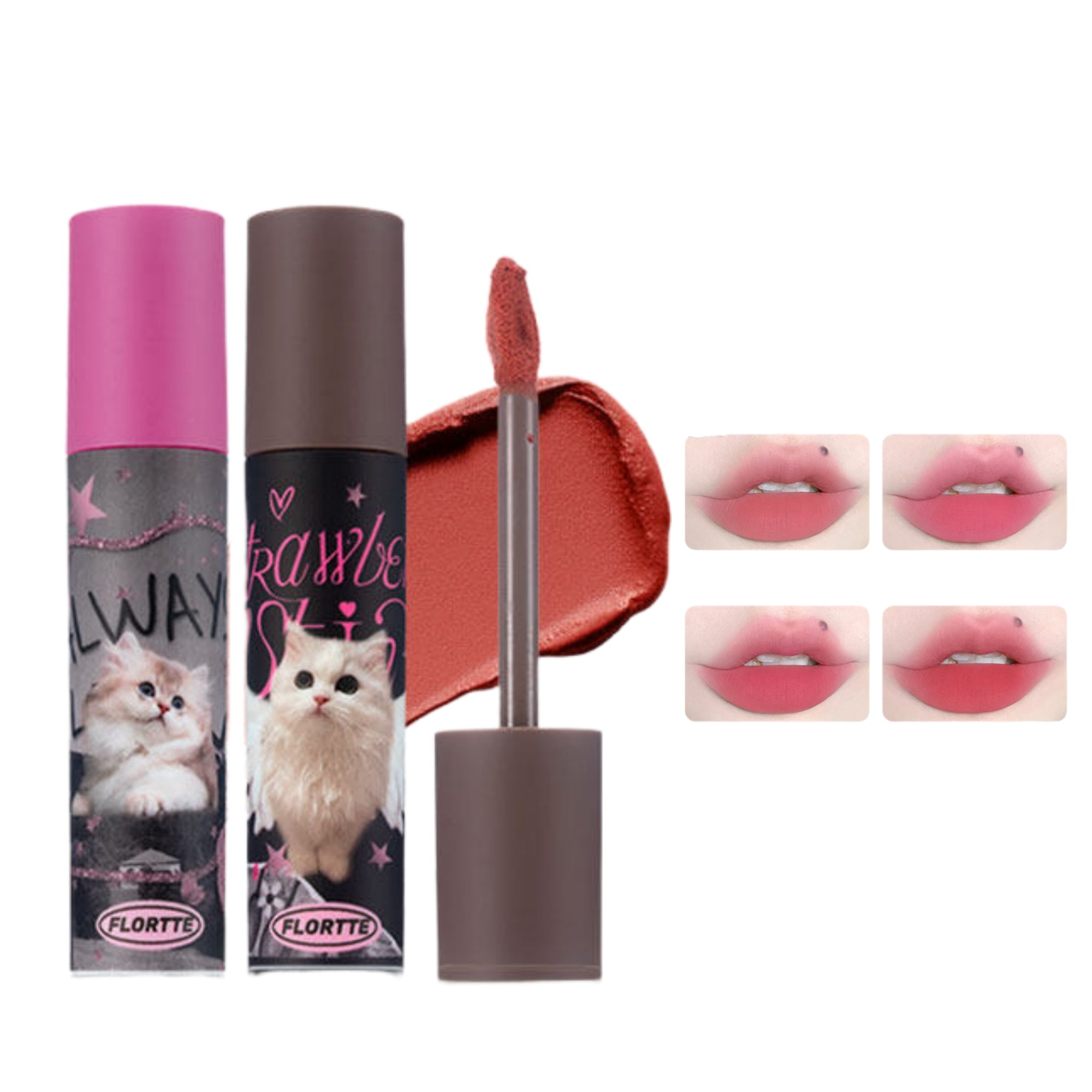 FLORTTE Matte Velvet Milk Cake Lip Glaze T5878