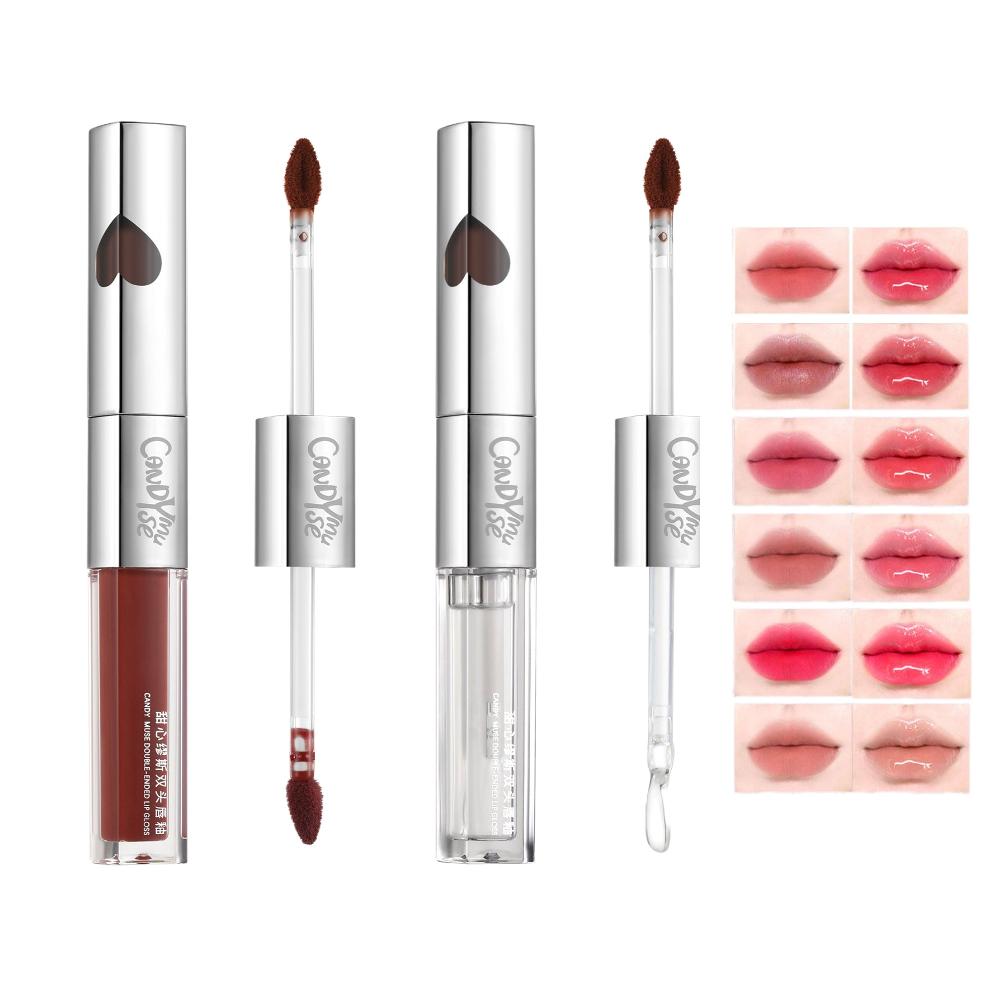 CANDY MUSE Two-color Player Double-head Lip Glaze T5804