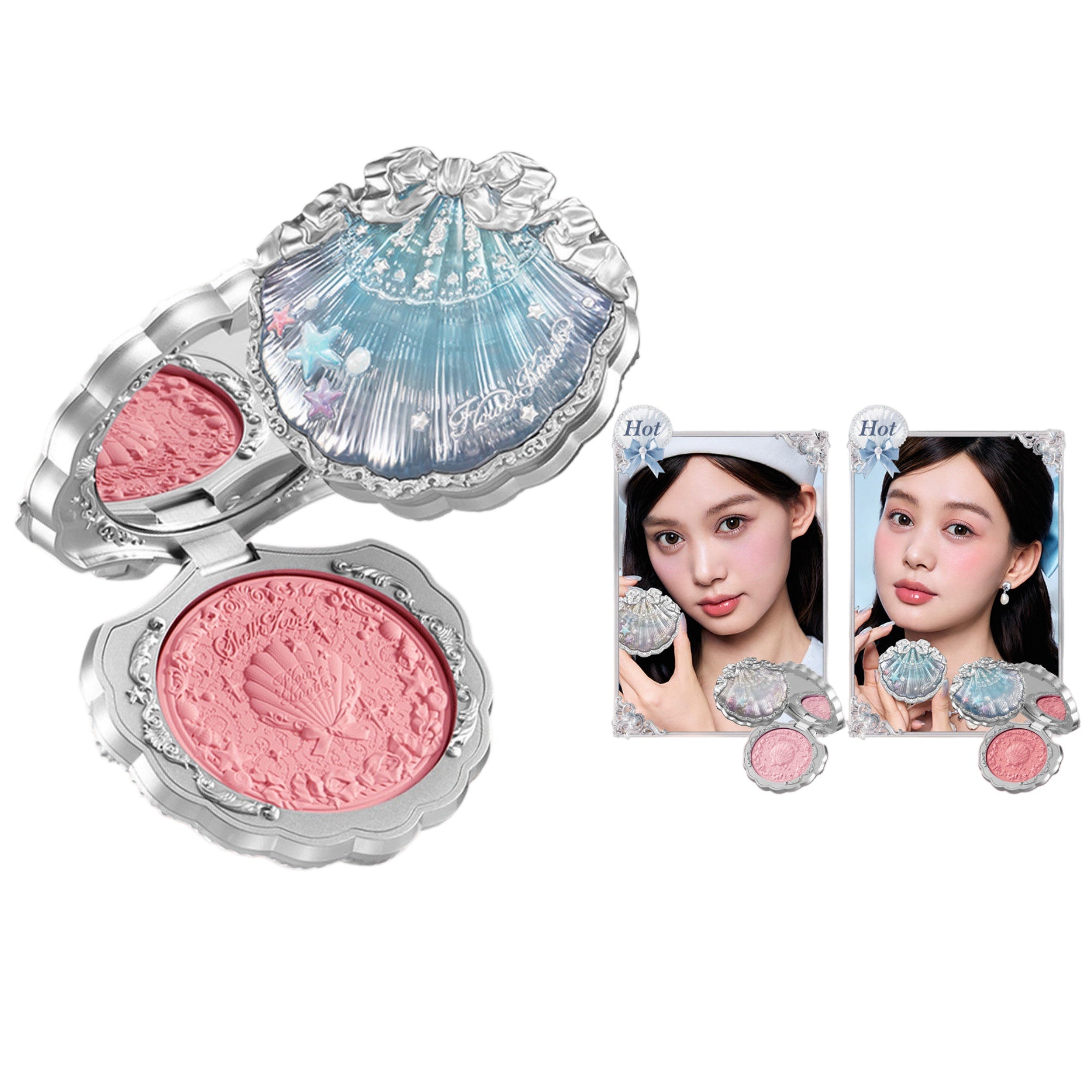 Flower Knows Shells Jewel Collection Silk Satin Blush T5905