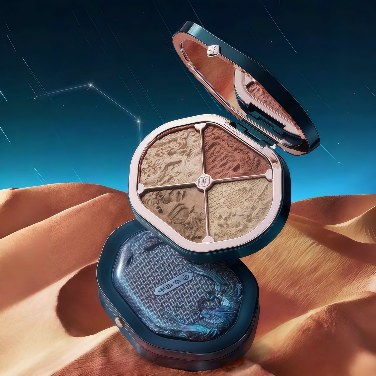 Florasis Flower Shadow Blusher & Highlighter & Contour Makeup Palette T5487