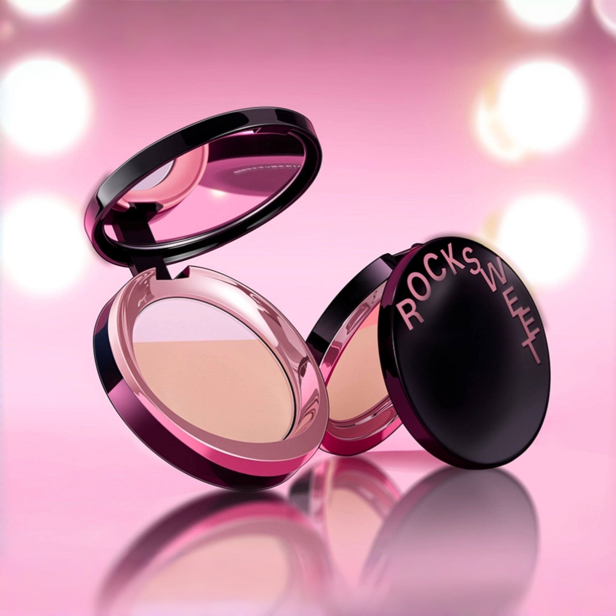 ROCK SWEET Long-wear Oil-control 2-color Pressed Powder T5548