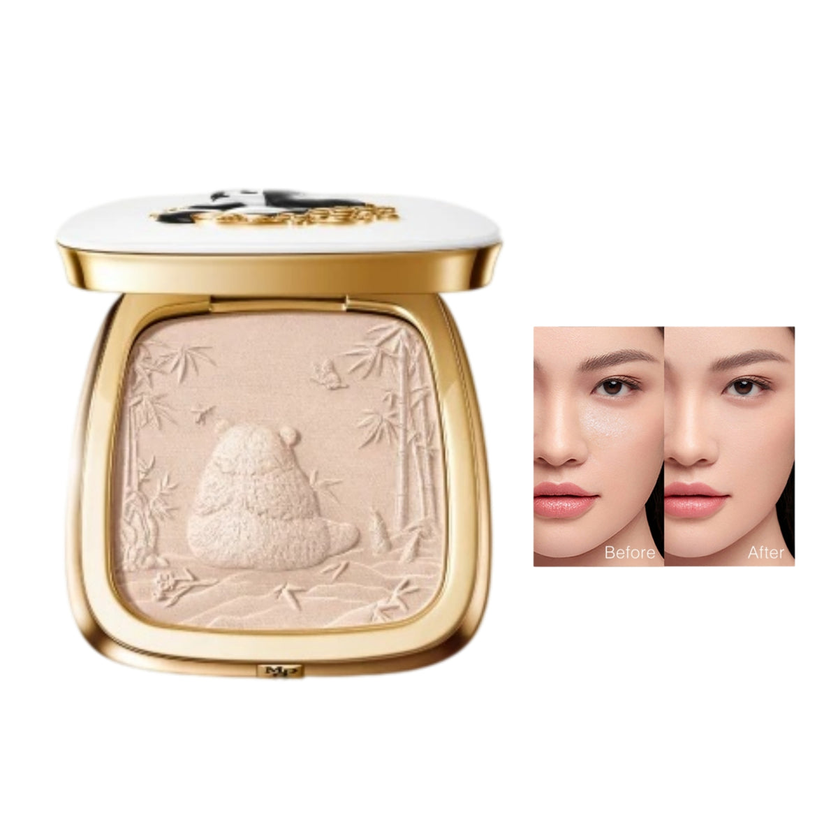 MAOGEPING X Panda Creation Long-wear Pressed Powder T5991