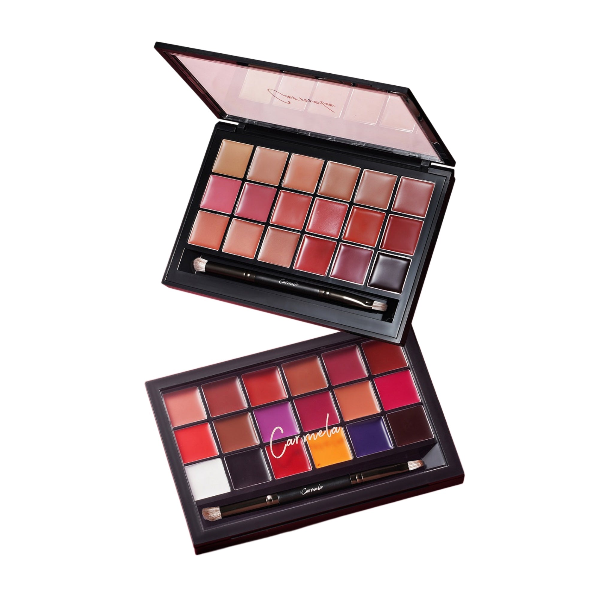 CARMELLA 18-color Velvet Matte Lip Glaze Multi-use Makeup Palette T5707
