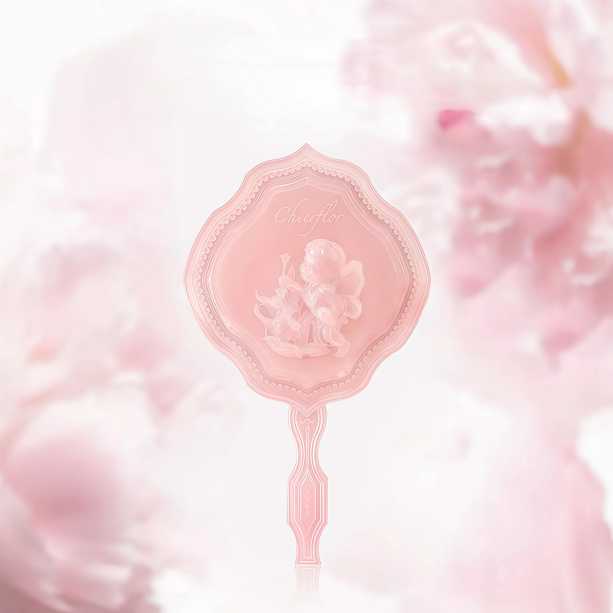 CHEERFLOR Angle Sculpture Collection Hand Holding Mirror T5573