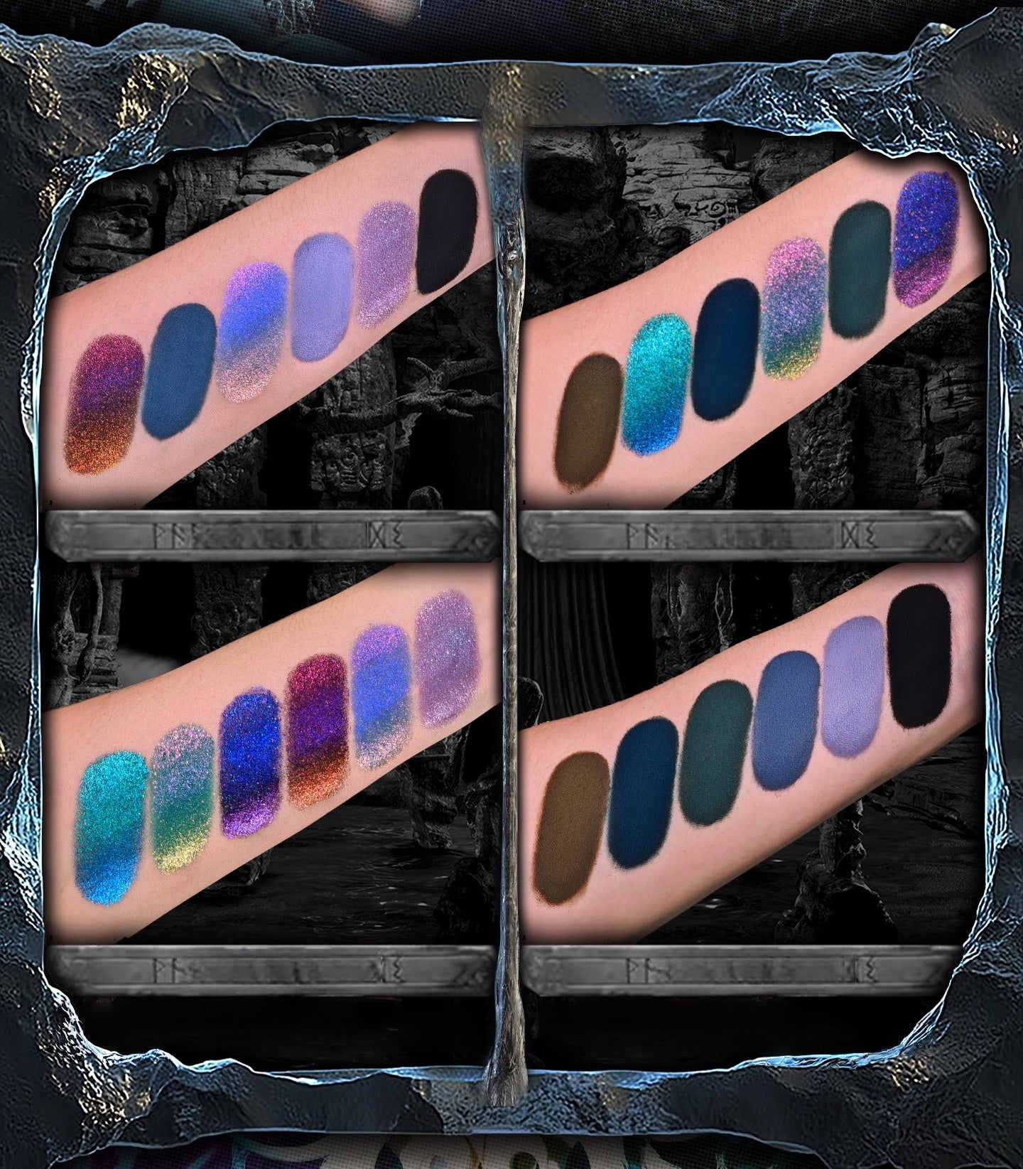 SUGAROCK Dark Dust 12 Color Eyeshadow Palette T5664