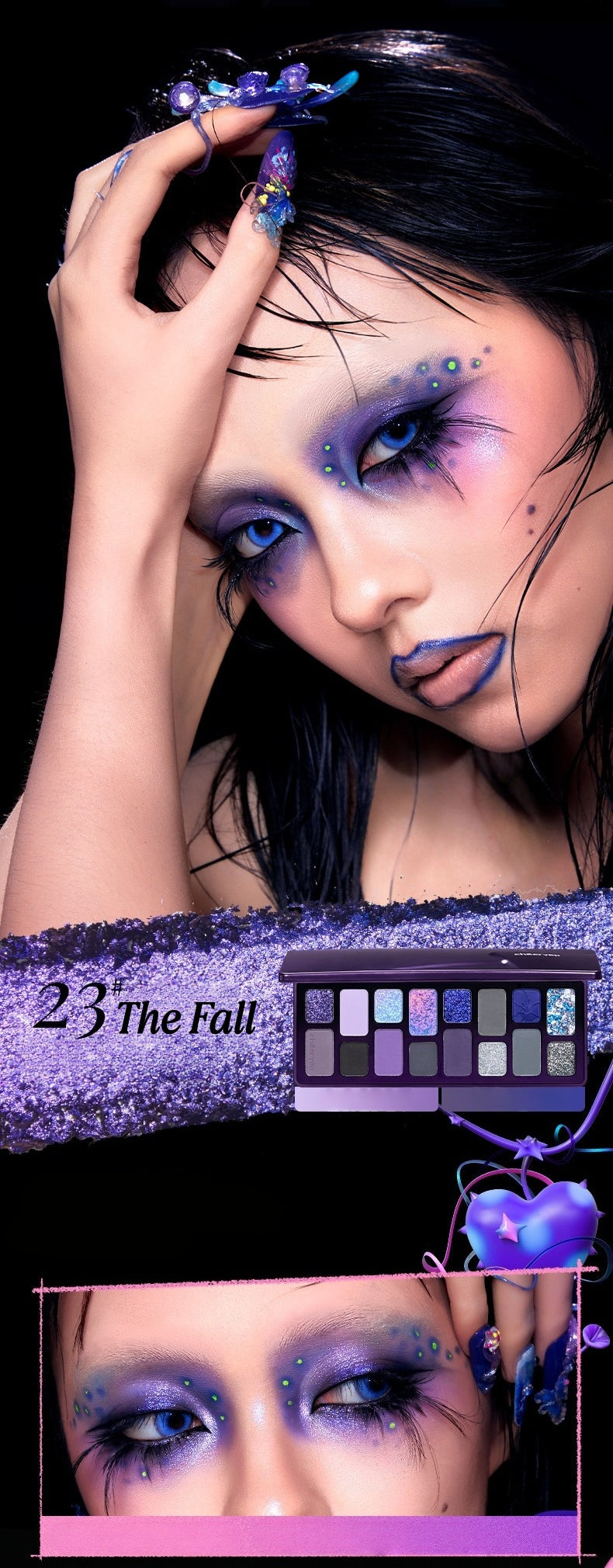 QianYan Fall into Forbidden Garden Collection 16-color Eyeshadow Palette T6023