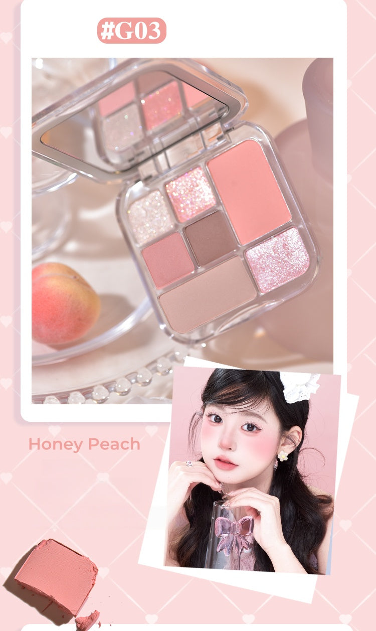 GOGO TALES Girlish Heart 7-color Eyeshadow Palette T5093
