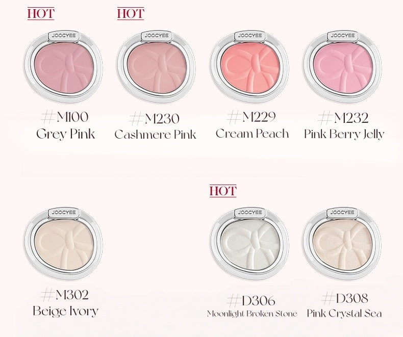 JOOCYEE Smooth Single-color Blusher & Highlighter T5786