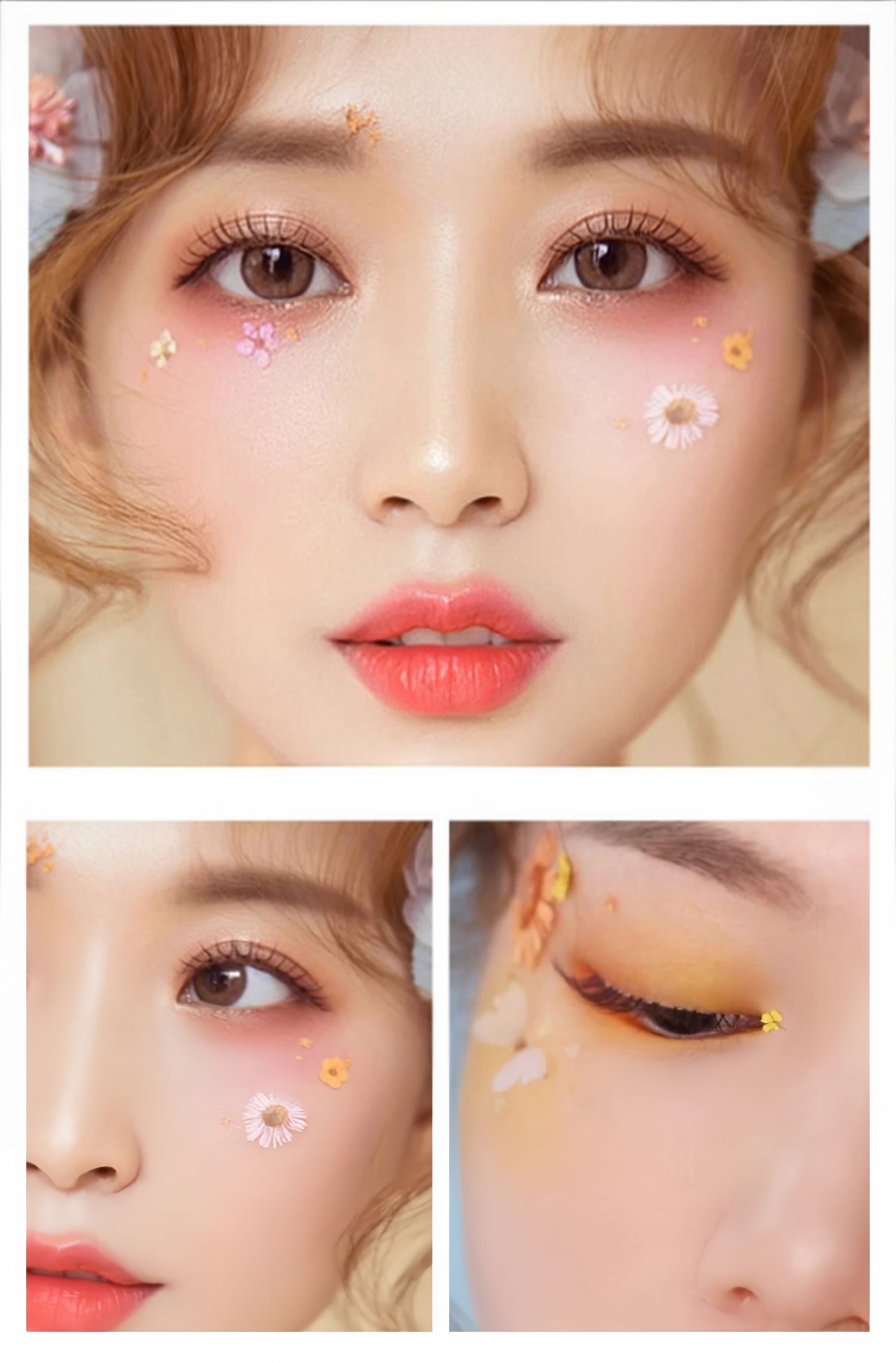 AmazingGirl Glittery Sequin Face Makeup Stickers T5899