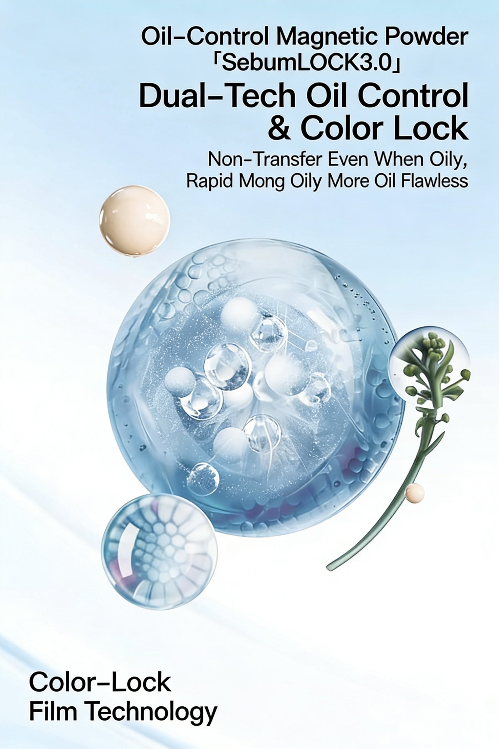 RED CHAMBER Oil-control Makeup Setting Pressed Powder T5662