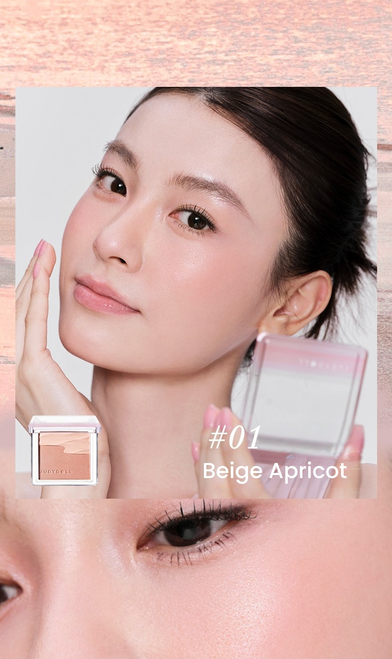 JUDYDOLL Satin Glow Double-color Blush T5845