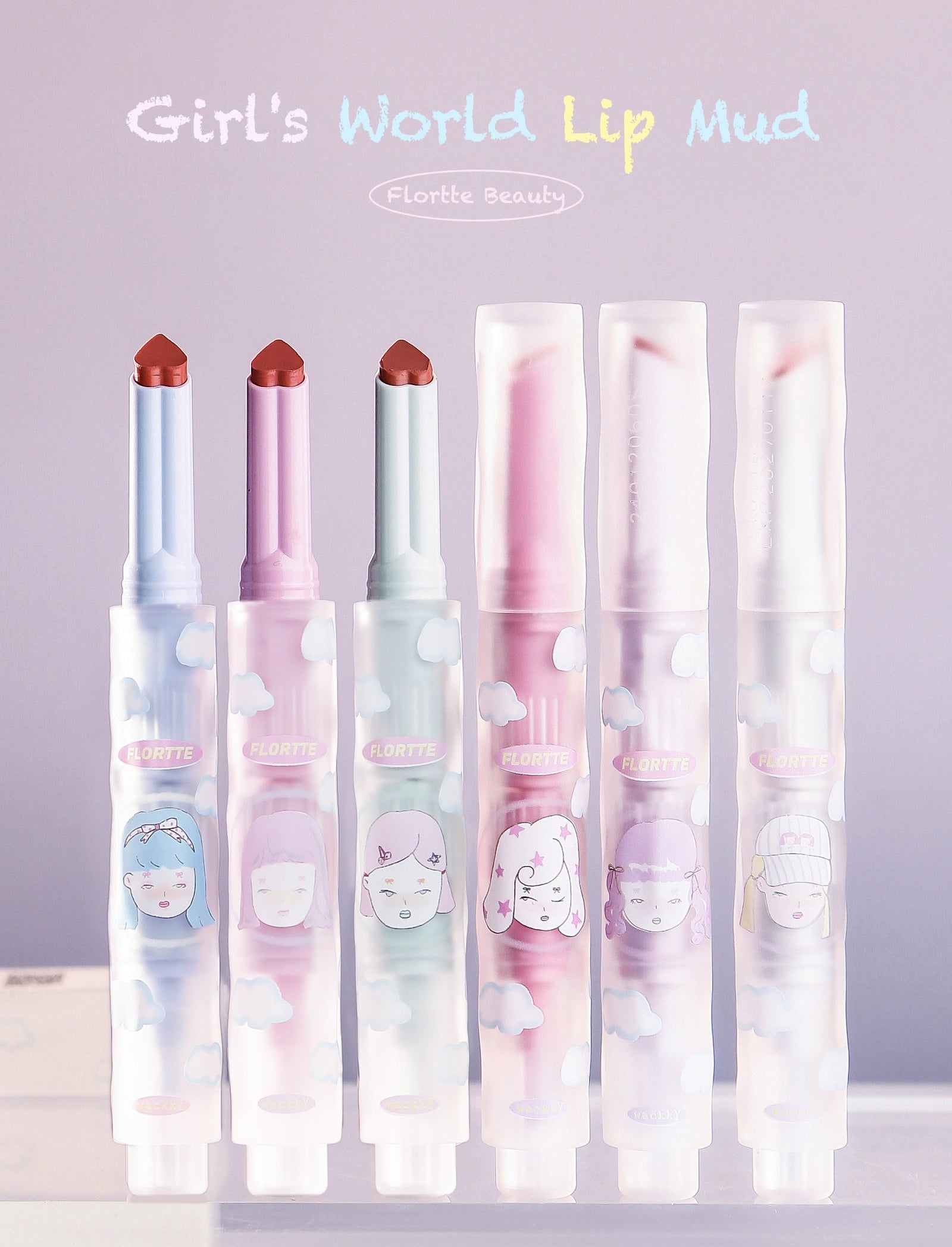 FLORTTE Velvet Matte Long-wear Wackky Lipstick T5877