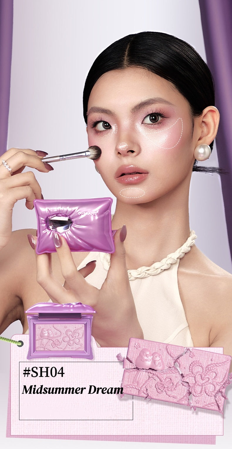 QianYan Pillow Gem Collection Eyeshadow Palette & Highlighter T5980