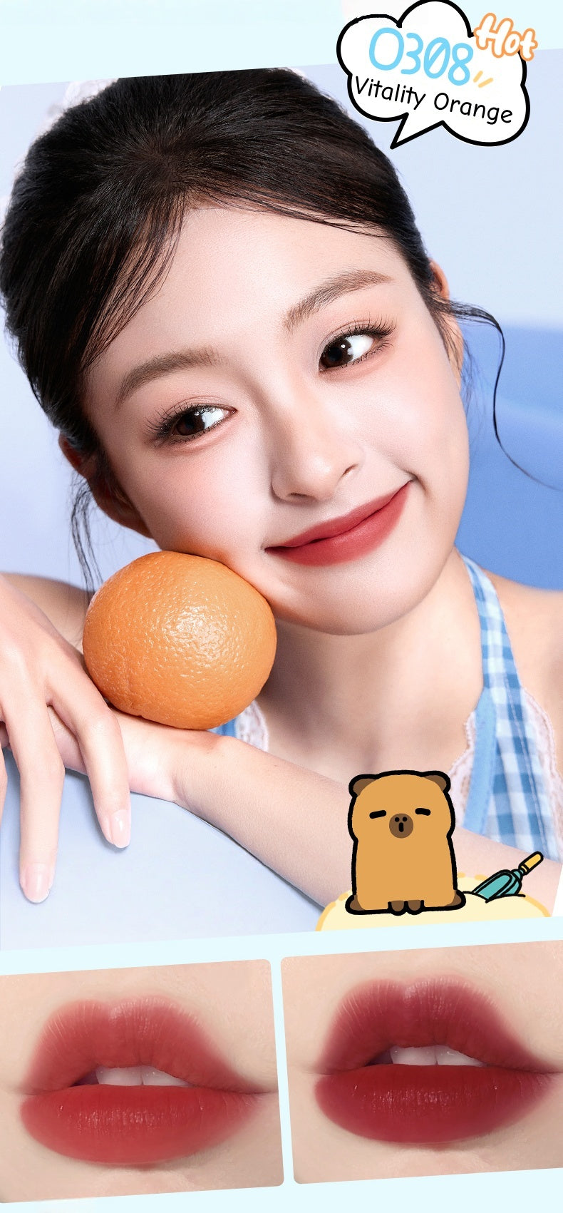 Colorkey X Orange Capybara Long-wear Lip Glaze Gift Box T4711