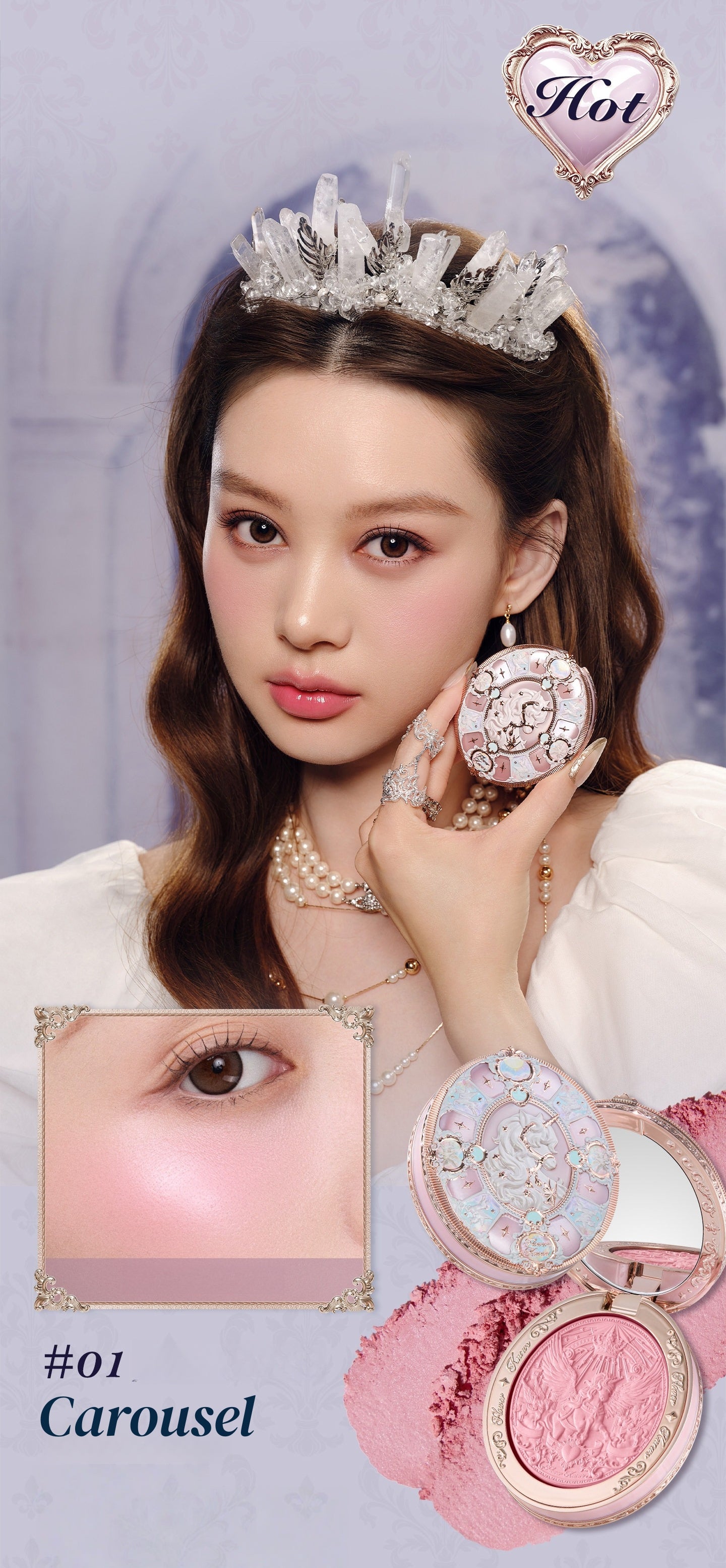 Flower Knows Unicorn Collection Satin Blush T5898