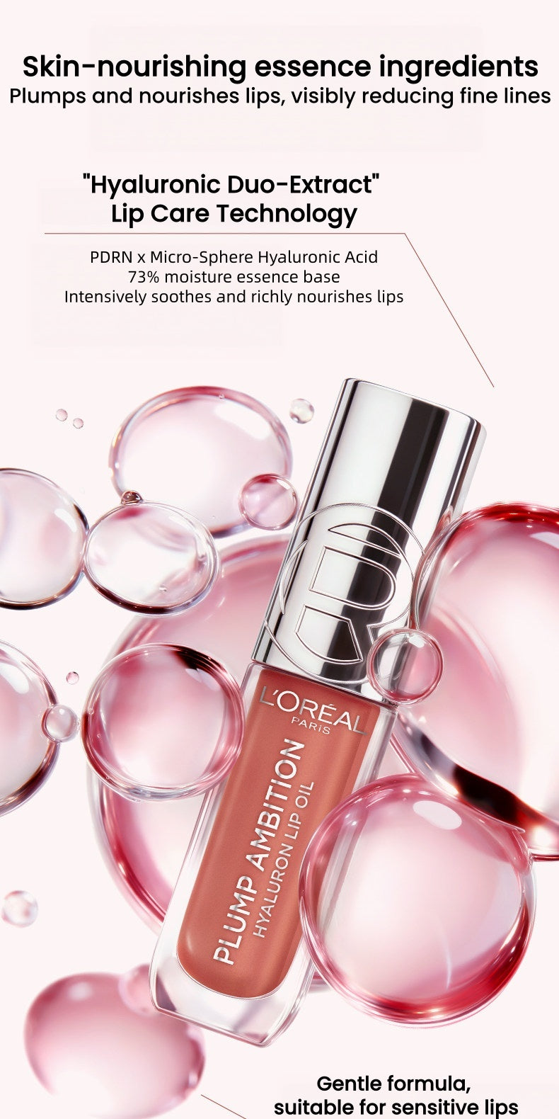 L'Oréal Plump Hyaluron Glossy Lip Oil T6001