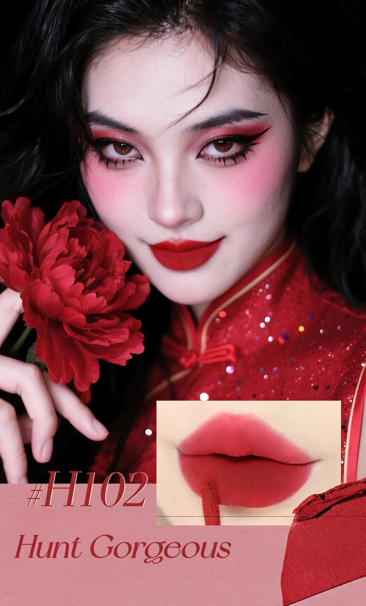 CARMELA Gilded Rose Collection Velvet Matte Lip Clay T5451