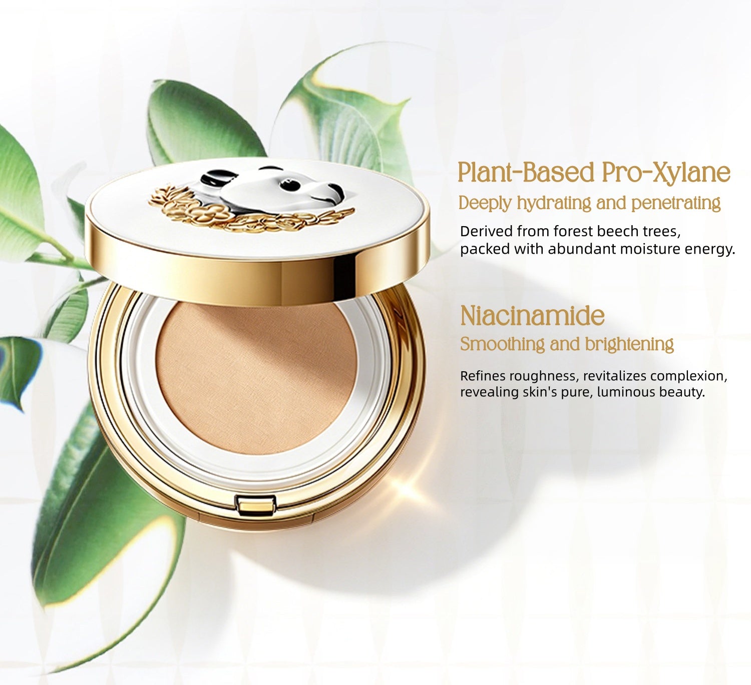 MAOGEPING X Panda Creation Moist Long-wear Air Cushion Foundation T5994