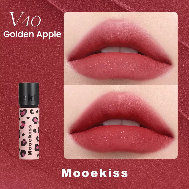 Mooekiss Leopard Print Collection Matte Silky Lip Mud T5609