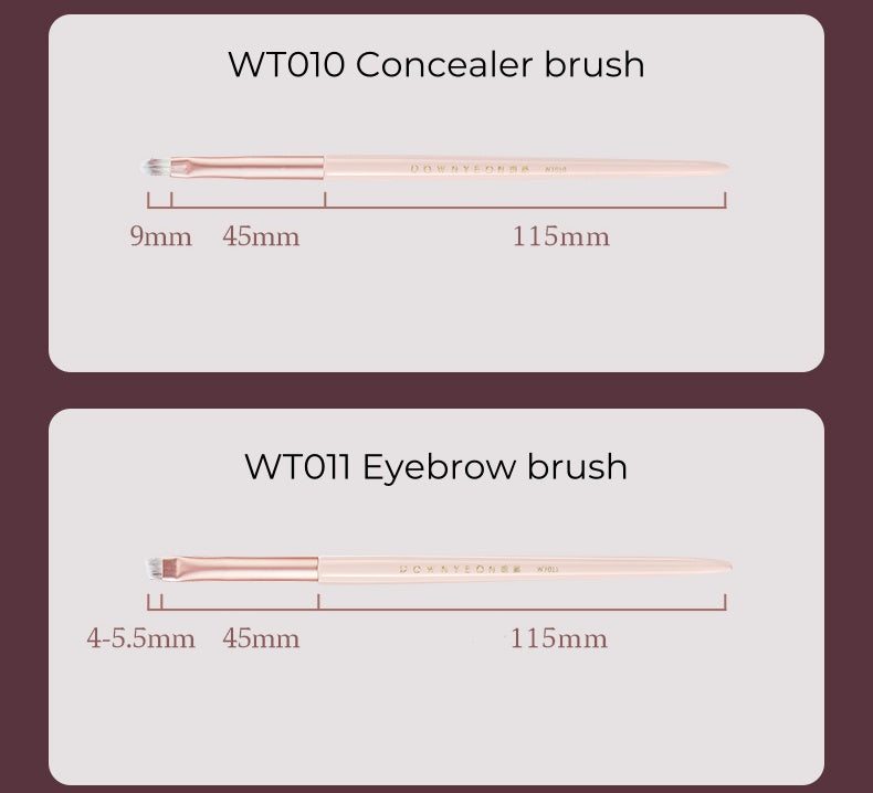ROWNYEON Mist Peach Professional Makeup Brush 11 Pcs Set T5005