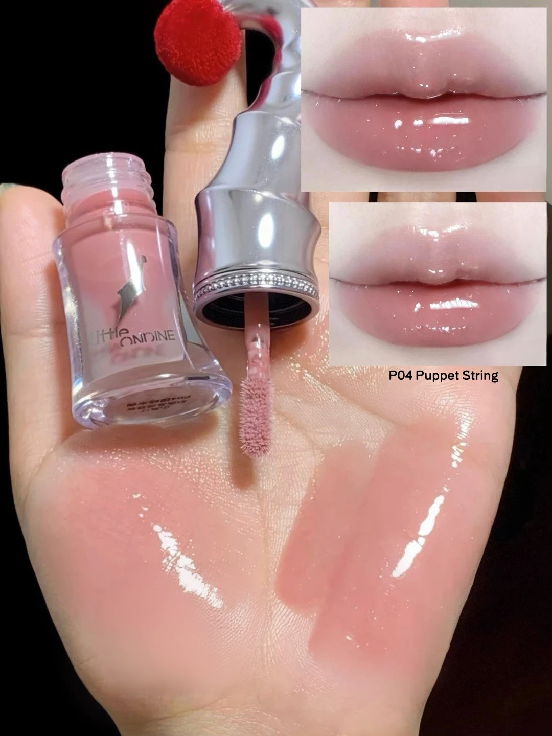 LITTLE ONDINE X Witch's Trick Collection Jester Hat Matte & Glossy Lip Glaze T6040