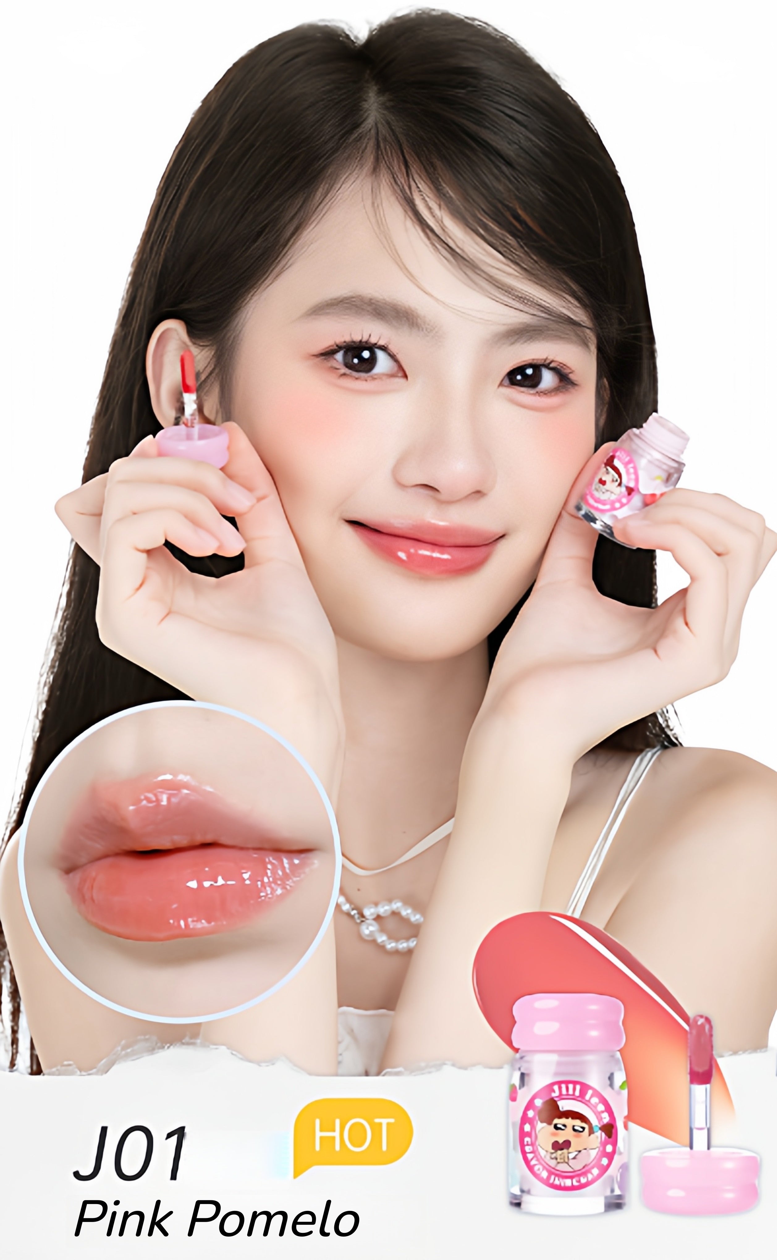 JILL LEEN X Crayon Shin-chan Glossy Long-wear Lip Gloss T5628