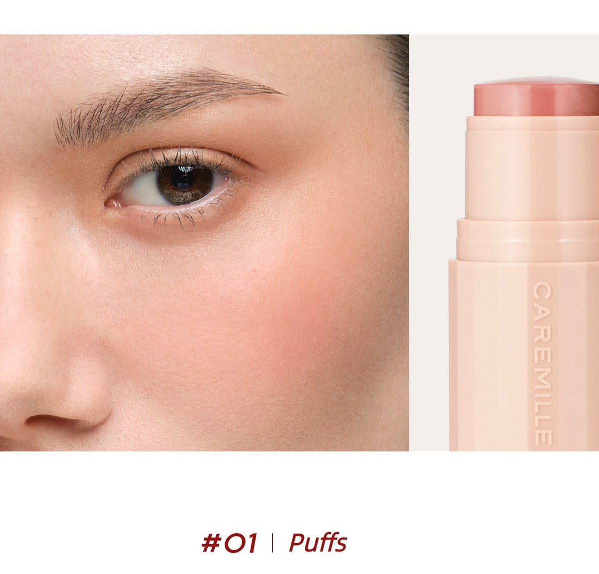 CAREMILLE Double-head Moist Matte Blusher Stick T5688