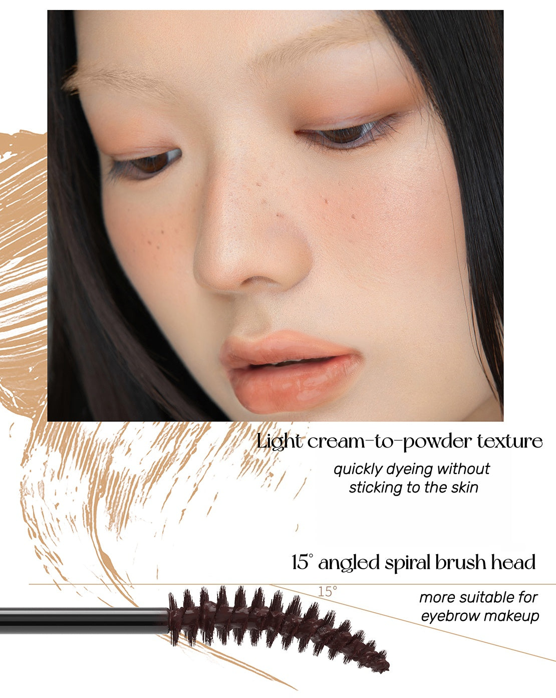 HYNTOOR Long-wear Waterproof Fluid Eyebrow Tint Cream T5331