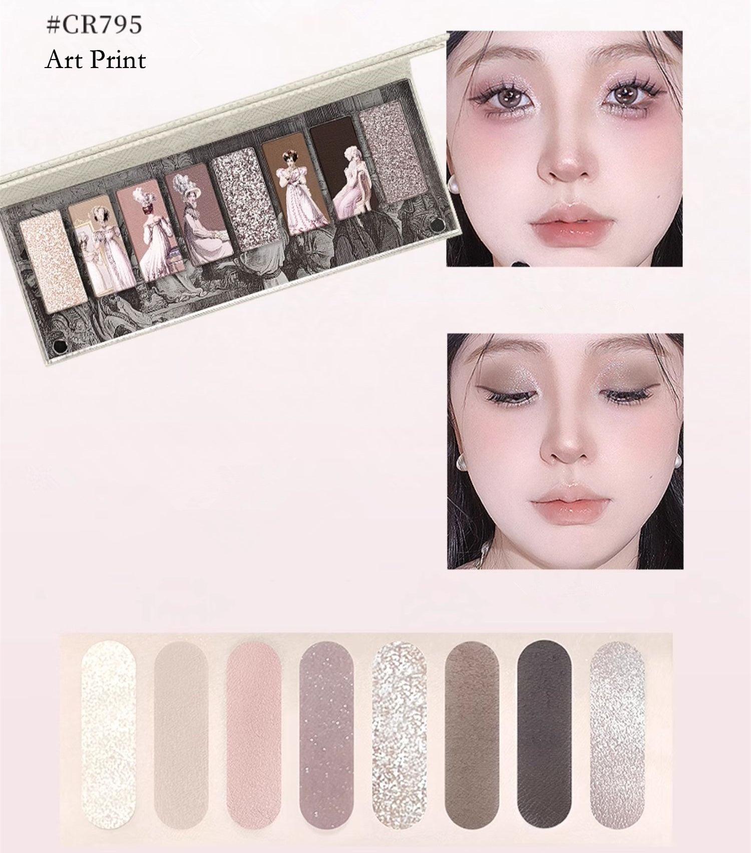 COLORROSE Artist's Fantasy 8-Color Eyeshadow Palette T3831