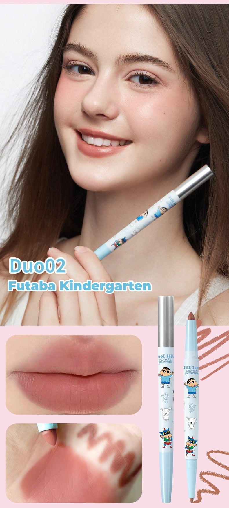 JILL LEEN X Crayon Shin-chan Collection Double-head Lip Liner Pen