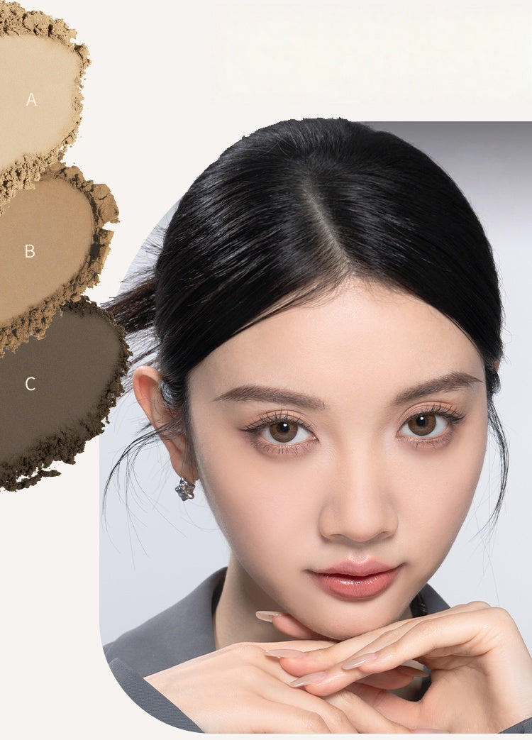 BABREA Waterproof Long-wear 3-color Eyebrow Powder T5033