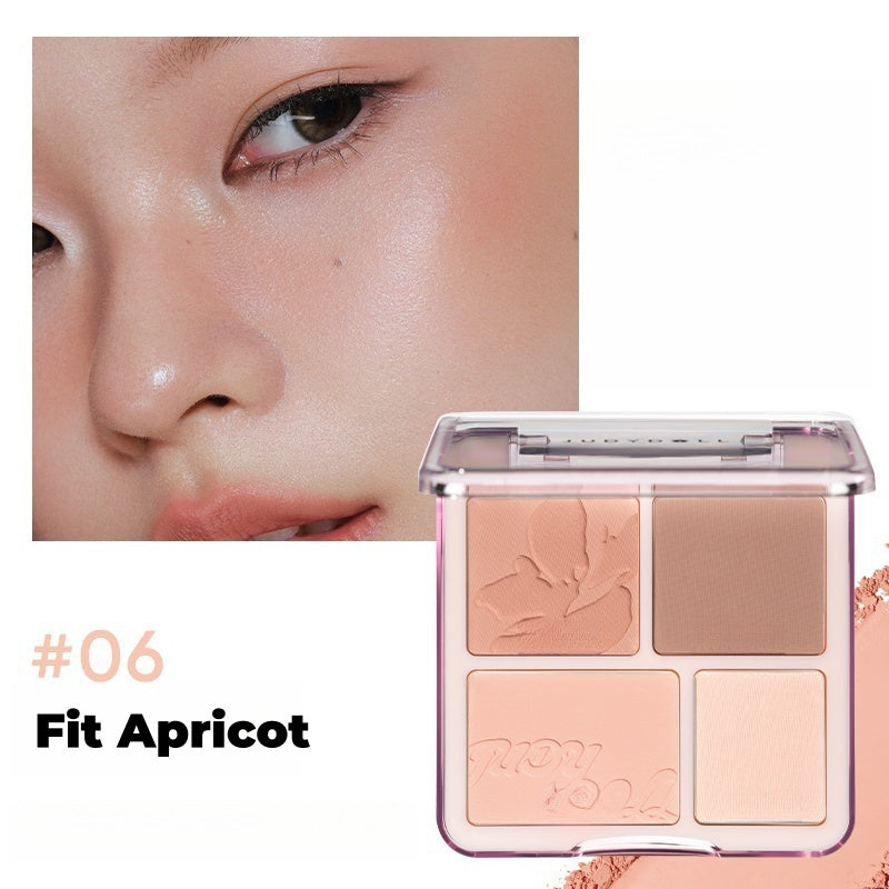 JUDYDOLL Blushsher &amp; Highlighter Makeup Palette T4491