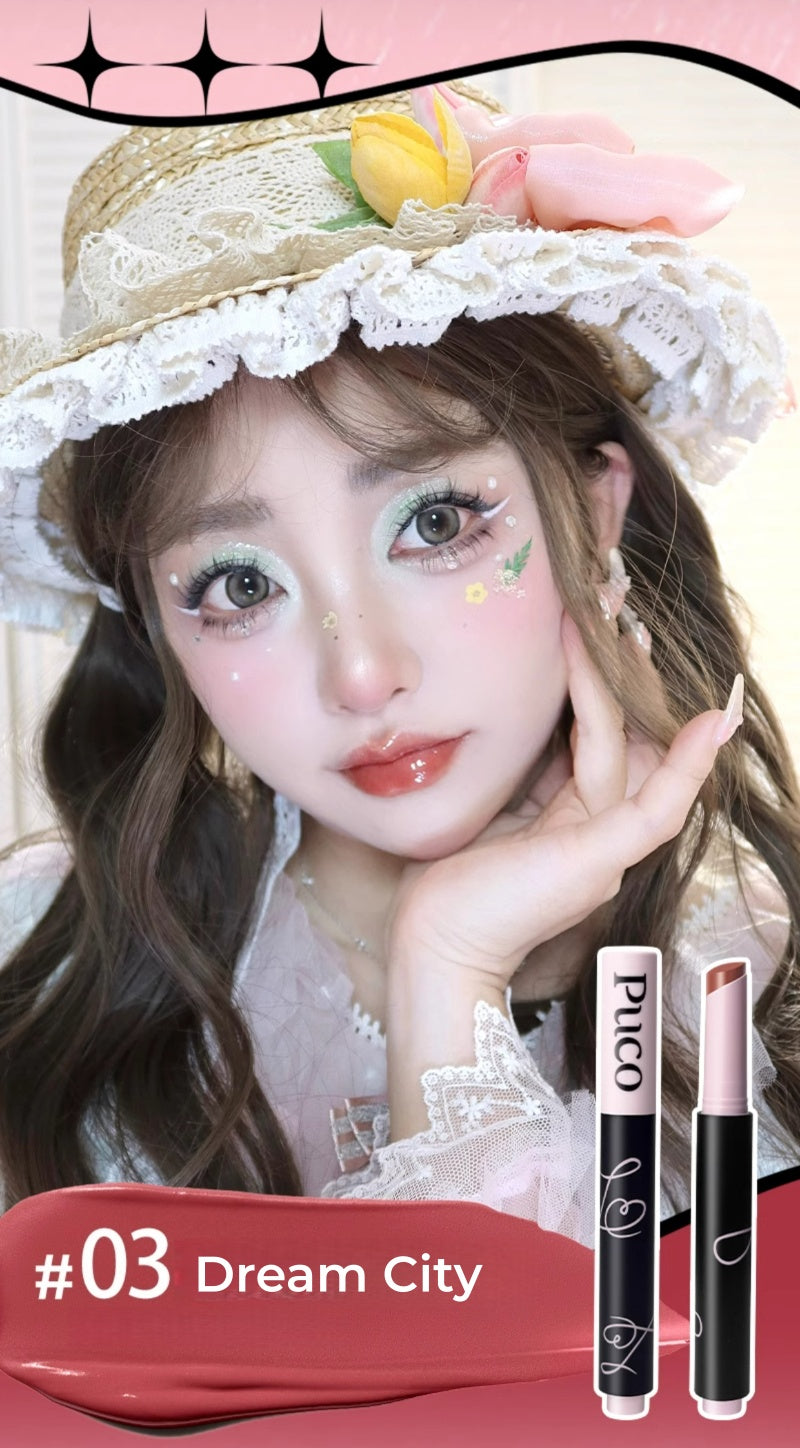 PUCO Dreamland Collection Moisturize Glossy Mirror Lipstick T5340
