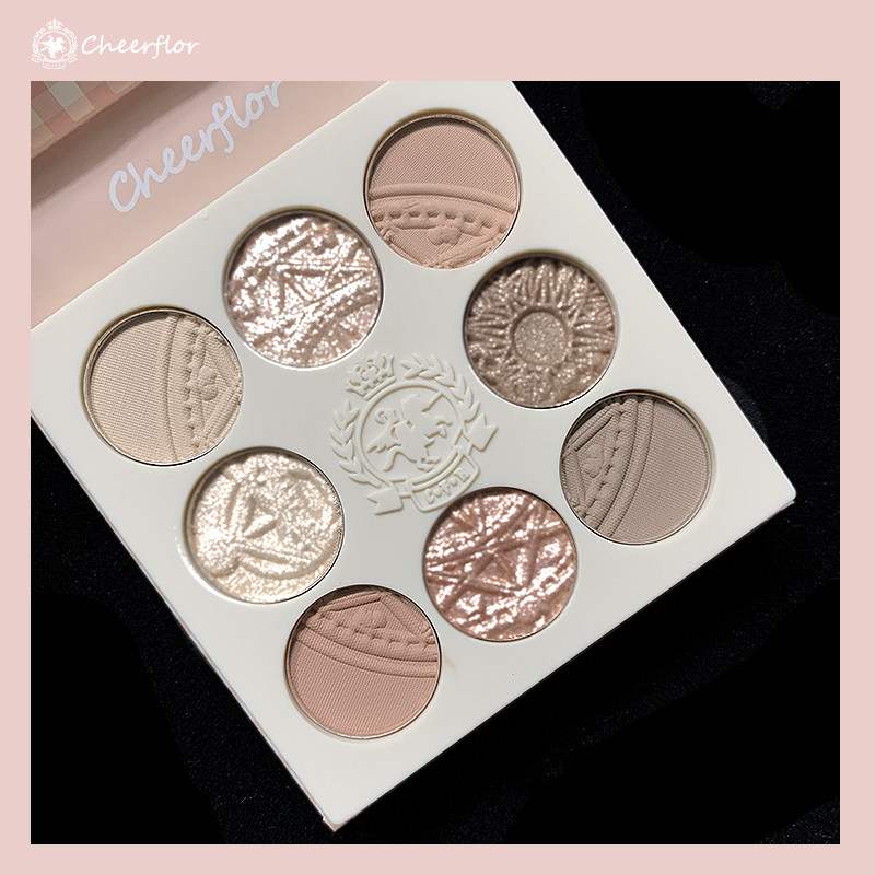 CHEERFLOR Angle Sculpture Collection 8-color Eyeshadow Palette T5572