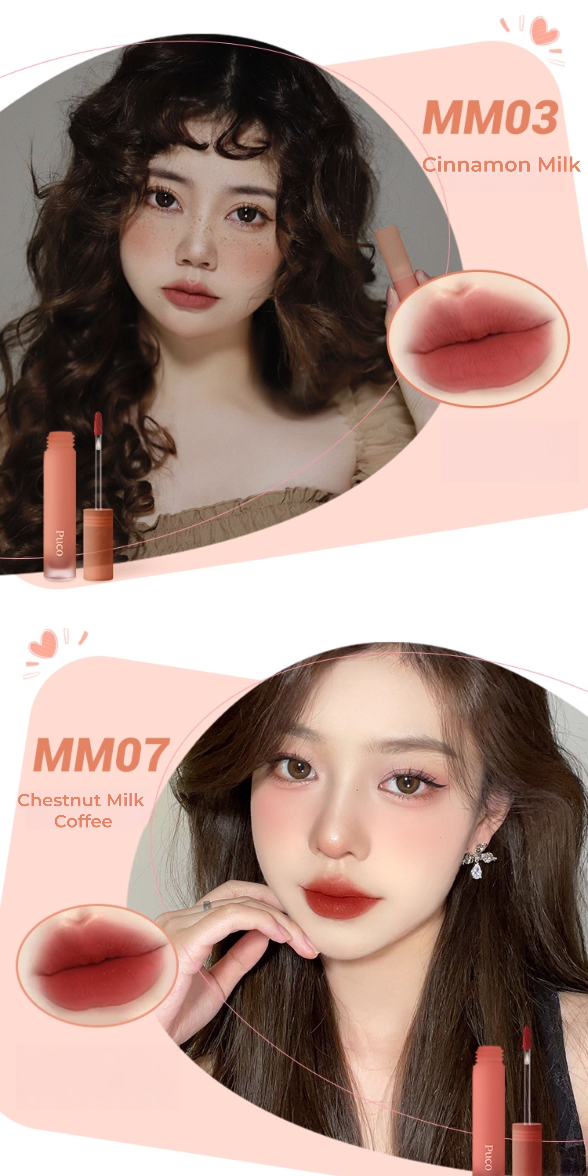 PUCO Moist Mousse Velvet  Matte Lip Glaze T5343