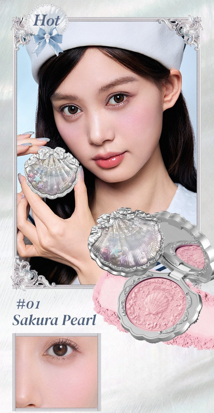 Flower Knows Shells Jewel Collection Silk Satin Blush T5905