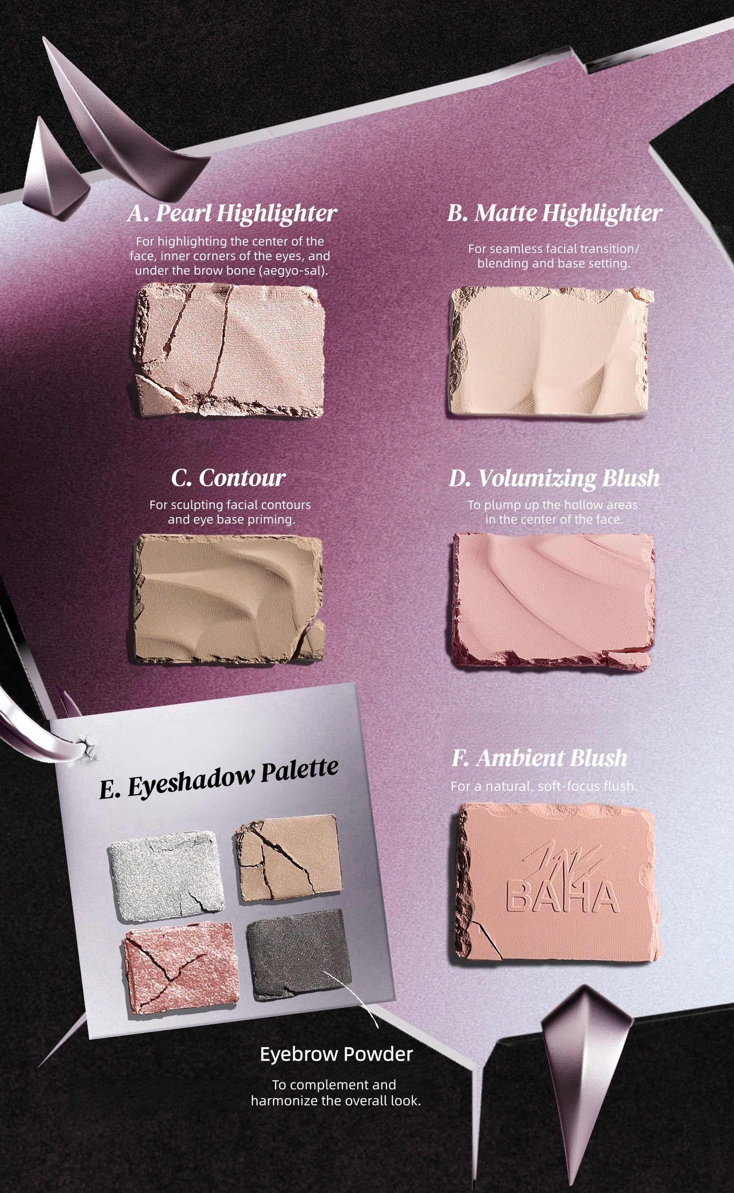 INSBAHA Rebel Collection Multi-use Makeup Palette T5950