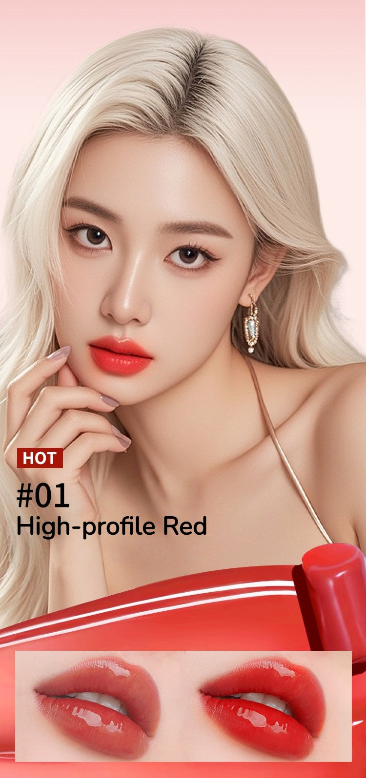 LUONA NOESS Moist Glossy Mirror Lipstick T5505